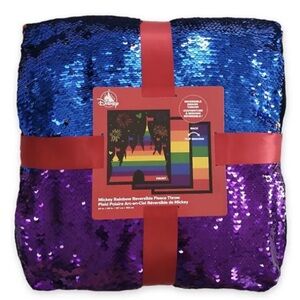 NWT Disney Magic Kingdom Sequin Throw Blanket